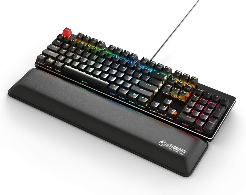 Ergonomic Gaming Keyboard 100 Wrist Rest/Pad - Full Size - Black - Image 4
