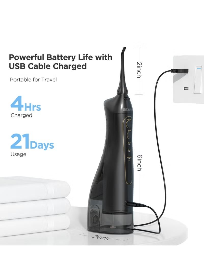Bitvae F5020E Dental Oral USB Rechargeable Electric Irrigator Water Flosser Port Jet for Cleaning Teeth Tooth - Image 2