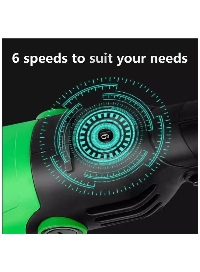 تيوكس جلاخة زاوية بقوة ٢٠٠٠ واط، جلاخات زاوية بقطر ١٠٠ مم، ١١٠٠٠ دورة في الدقيقة، أدوات كهربائية للخشب والمعدن، مزودة بمقبض جانبي، قرصان للقطع، ١٠ ورق صنفرة، ٦ فرش كربون، عجلة جلخ، قرص ذاتي اللصق. - Image 3