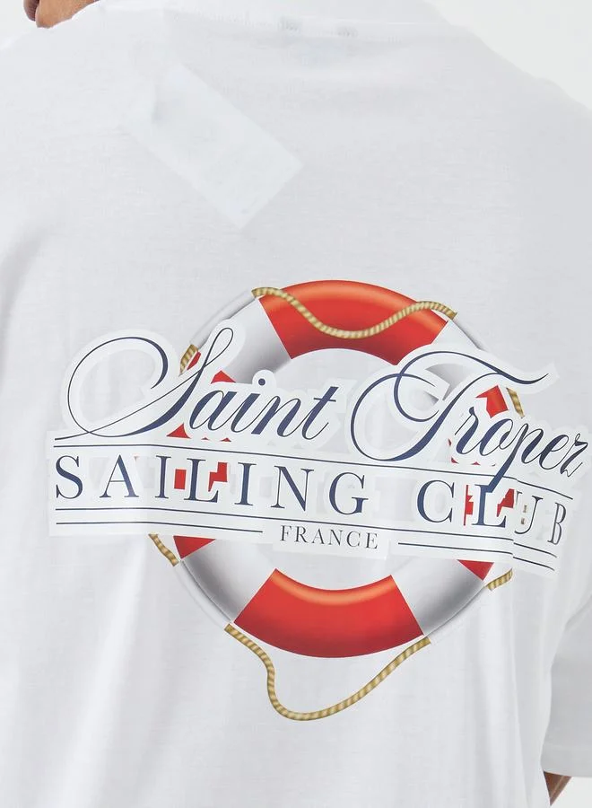 Styli Styli Graphic Print Crew Neck Oversize T-Shirt