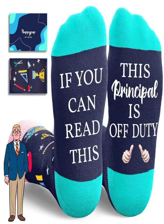 Happy Pop HAPPYPOP Principal Appreciation Gifts Ideas - Vice Assistant Principal Socks Last Day of School Gifts for Women Men - Image 1