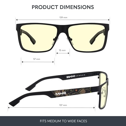 Gunnar Premium Gaming Glasses COD UAV Edition Blue Light Blocking Gaming And Computer Glasses With Patented Lens Technology - Image 3