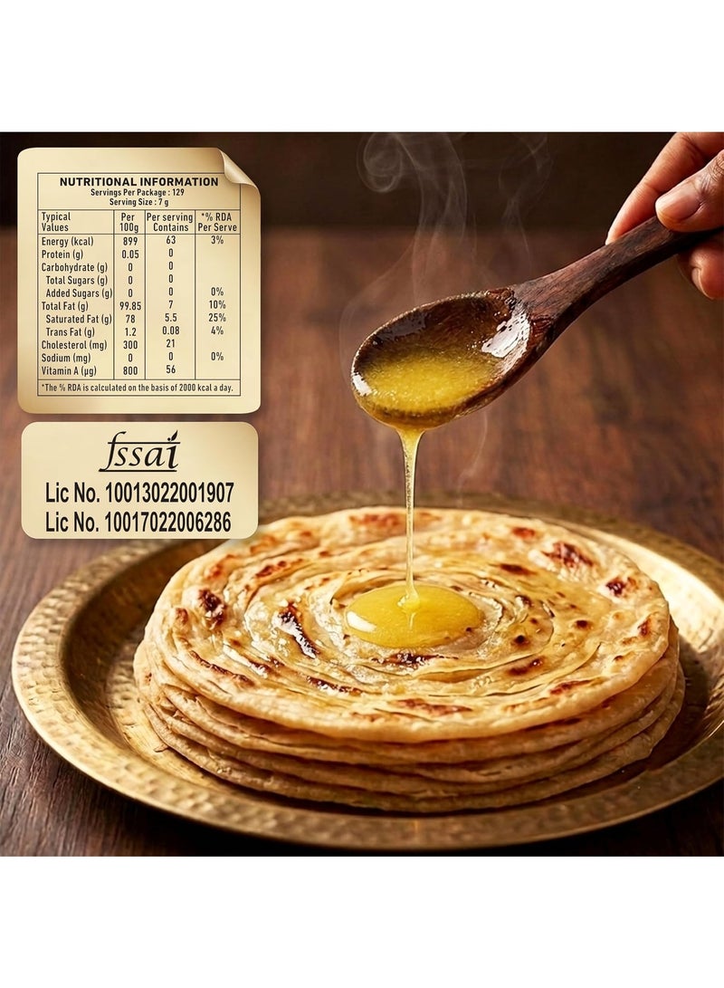 Gits Cow Ghee 1 Litre, Shudh Desi Ghee, Rich Taste and Aroma - Image 2