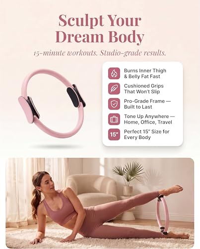 Prince Distribution Pilates Equipment Kit for Home Workout, 16 pcs Pilates Kit With Weights for Women, Pilates Ring Set, Pilates Ball Accessories Kit, Grip Socks, Home Pilates Workout Kit, Pilates Set Equipment - Image 5