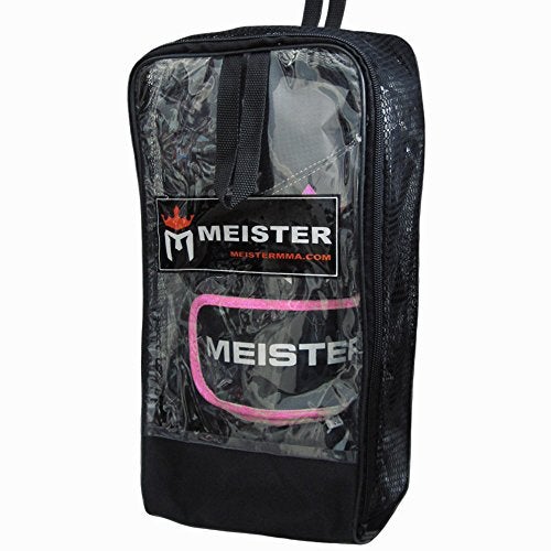 Meister Pro Boxing Gloves w/Wrist Support (Pair) - 12 Ounce, Women/Youth, Black/Pink - Image 4