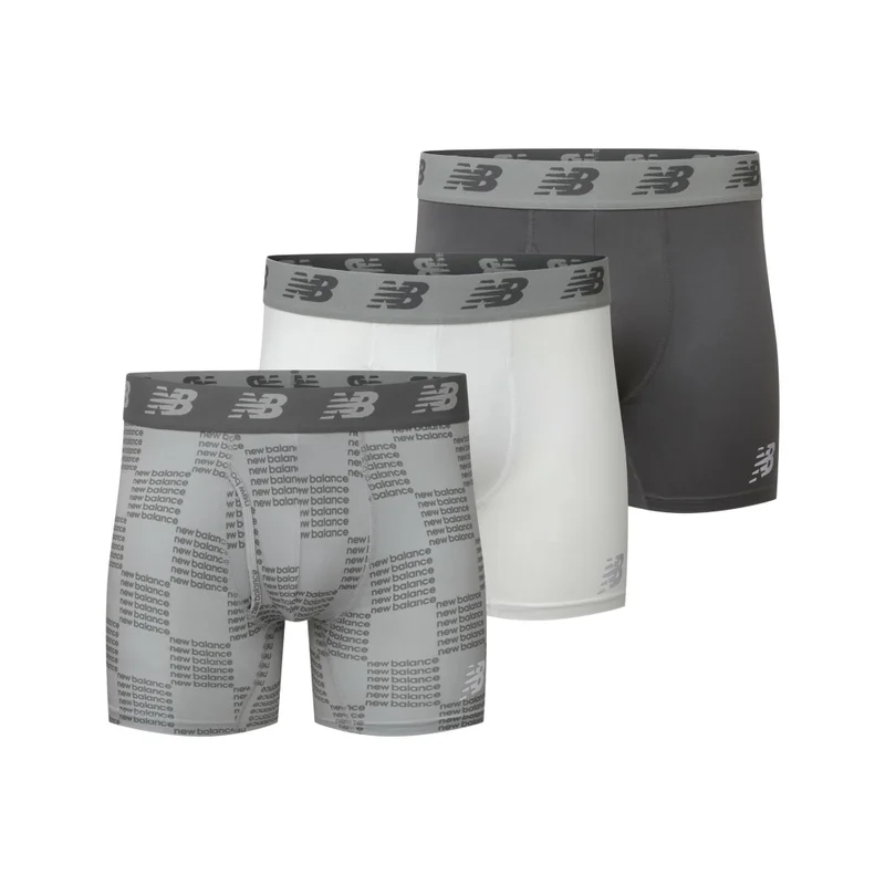 Men's Premium 6 Inch Boxer Brief with Fly 3 Pack