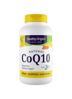 Healthy Origins Healthy Origins CoQ10 (Kaneka Q10), 200 mg - Heart Health & Energy Supplement - Gluten-Free & Non-GMO Supplements - 150 Softgels  - Image 1