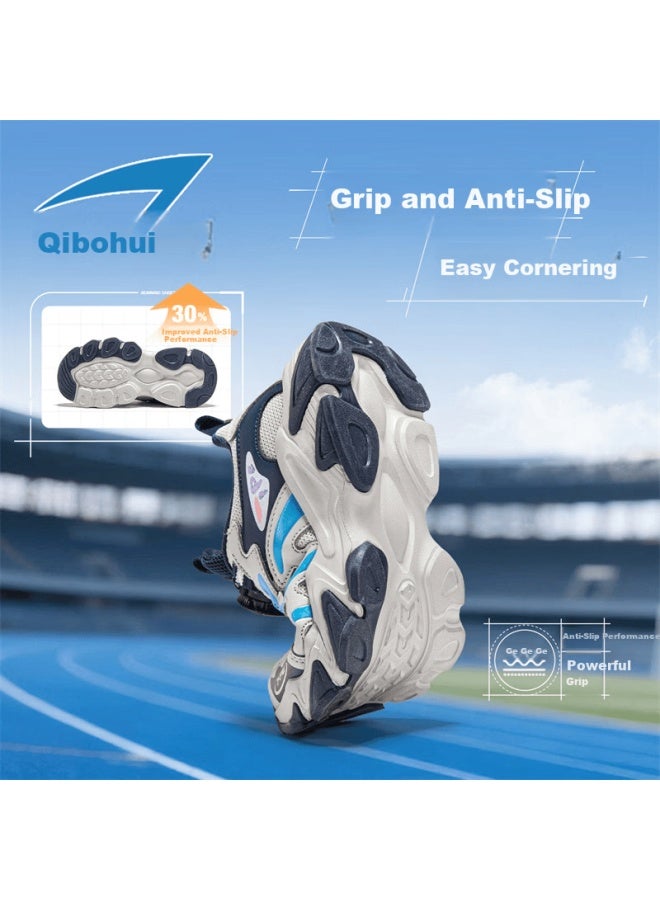7-pe Boys' Sports Shoes Mesh Breathable Children's Shoes  Spring New Youth Casual Running Shoes For Older Kids - Image 2