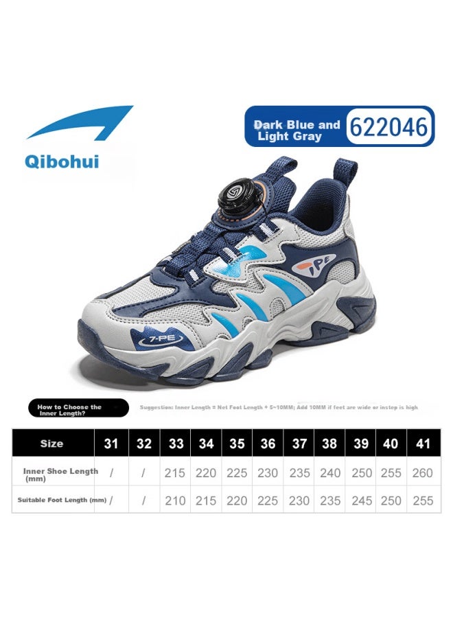 7-pe Boys' Sports Shoes Mesh Breathable Children's Shoes  Spring New Youth Casual Running Shoes For Older Kids - Image 4