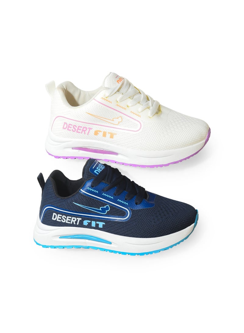 Desert Women's Sportive Knit Sneakers – Stylish Printed Design - Image 5