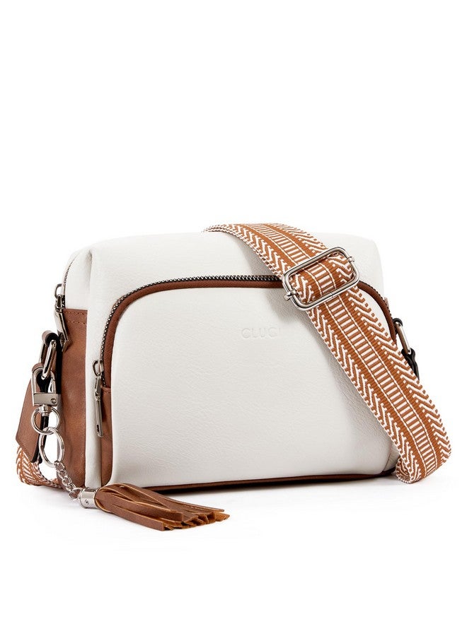 CLUCI Crossbody Purses For Women Trendy Vegan Leather Crossbody Bags Shoulder Handbags With Adjustable Wide Strap - Image 1