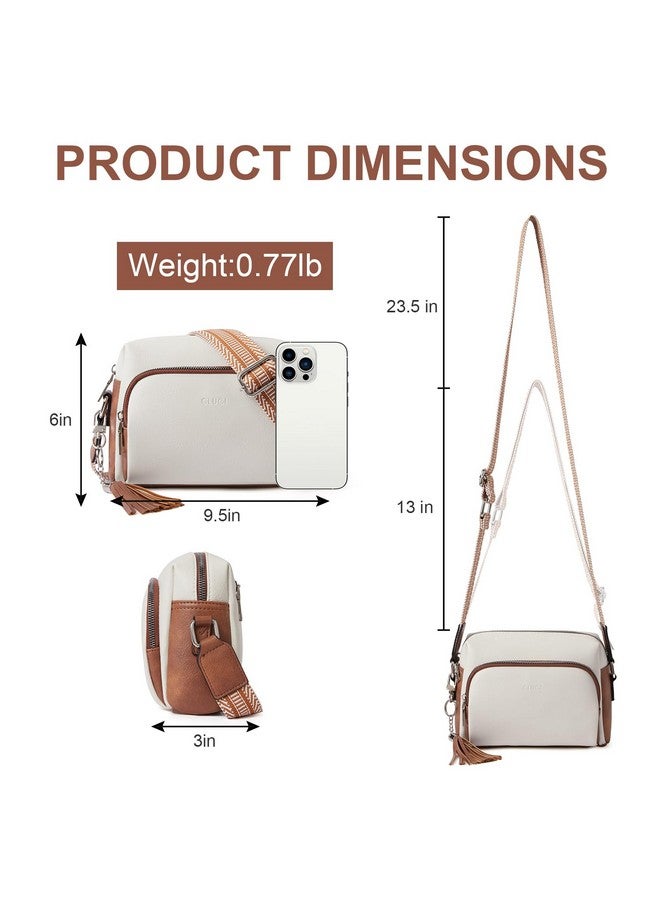 CLUCI Crossbody Purses For Women Trendy Vegan Leather Crossbody Bags Shoulder Handbags With Adjustable Wide Strap - Image 4