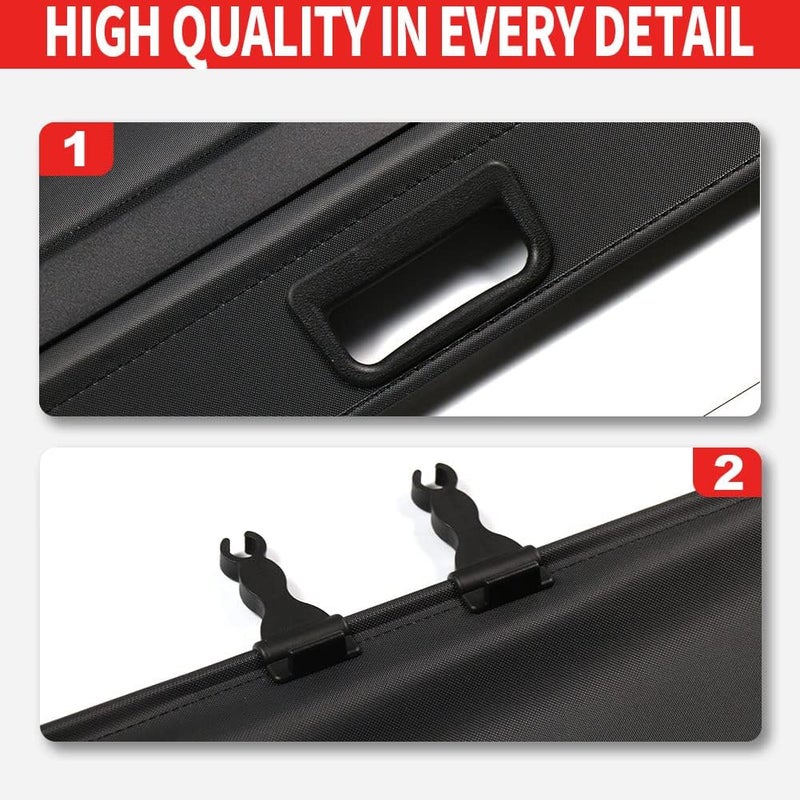 Marretoo Retractable Cargo Cover for Lexus RX270 RX350 RX450H (2010-2015) - Black Security Shield Shade - Image 3