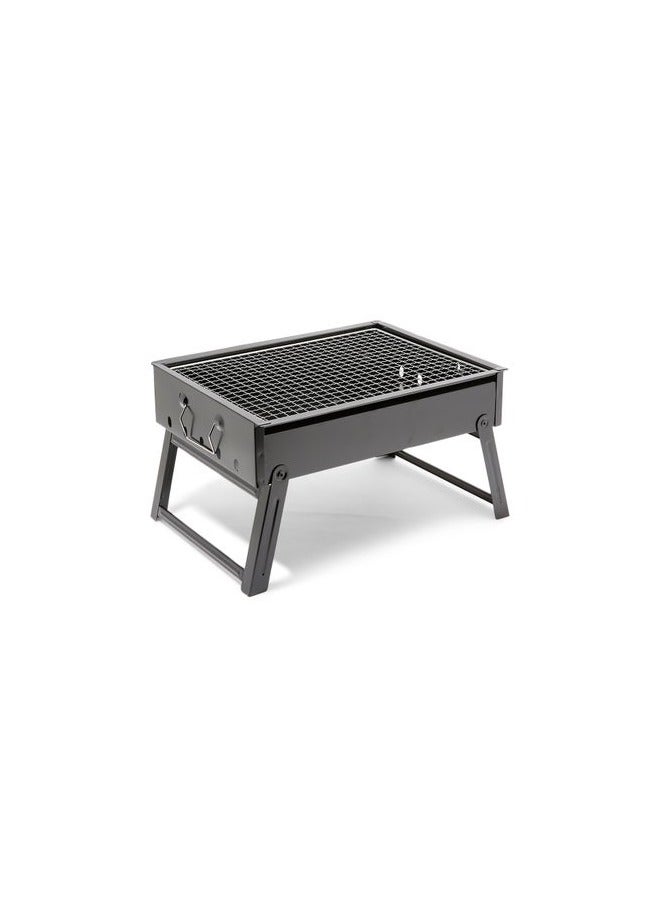 Compact Portable & Folding Outdoor BBQ Charcoal Grill Black