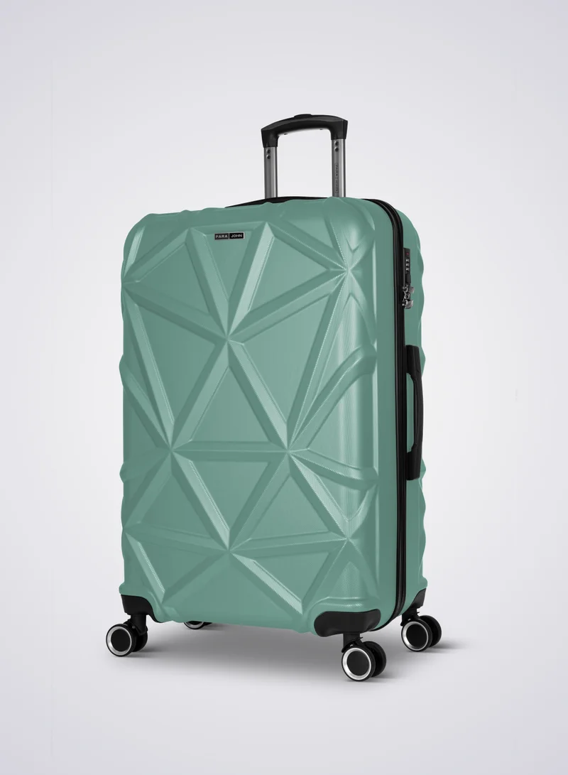 بارا جون Matrix 28-Inch Large ABS Hard Case Checked-In Luggage Trolley Bag with 8 Spinner Wheels and Lock – Jungle Green