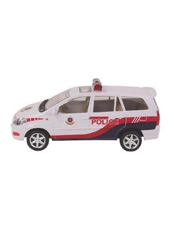 Centy CENTY Toys Police Chase White Police car- The Delhi Police Car - with Sunroof - Realistic Alloy Wheels and Realistic Design- Pull Back Action- a Cool Police car for Kids  - Image 2