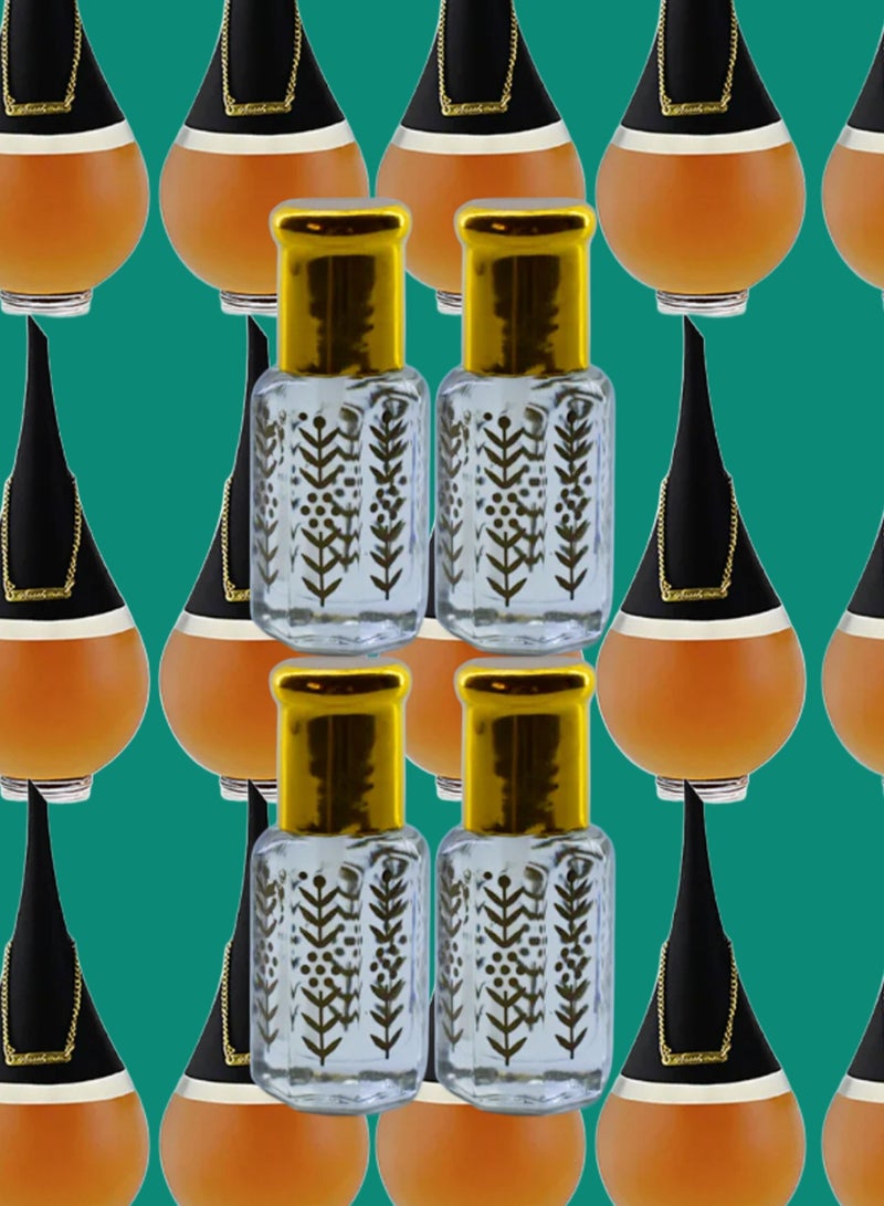 4 قطع زيت عطري باندورا نسائي الشفاف الأصلي 6مل