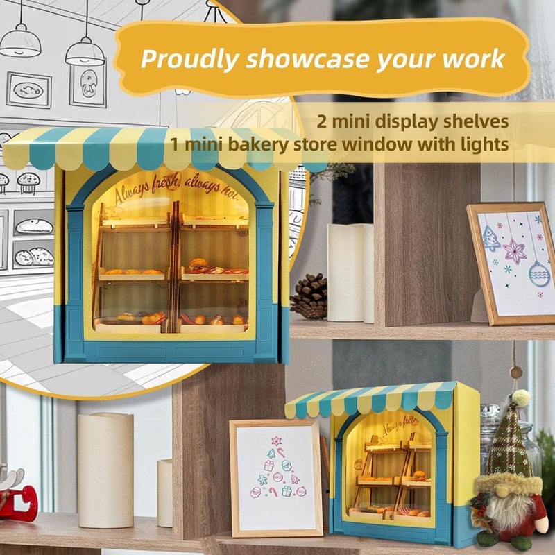 iLAND Air Dry Clay Kits Fun Crafts for Teens DIY Mini Bakery Miniature Food Toy Easy Crafts for Adult Women 1/12 Scale Accessories of Dollhouse Kitchen Creative Family Game Night Birthday Gift Ideas - Image 5