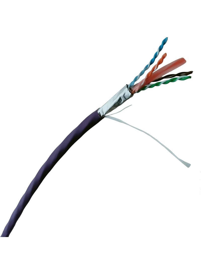 BELDEN 10GXE00 - CAT6A F/UTP Cable, 23 AWG Solid Bare Copper, LSZH purple, 500 Meter ( 10GXE00.K7500 ) - Image 1