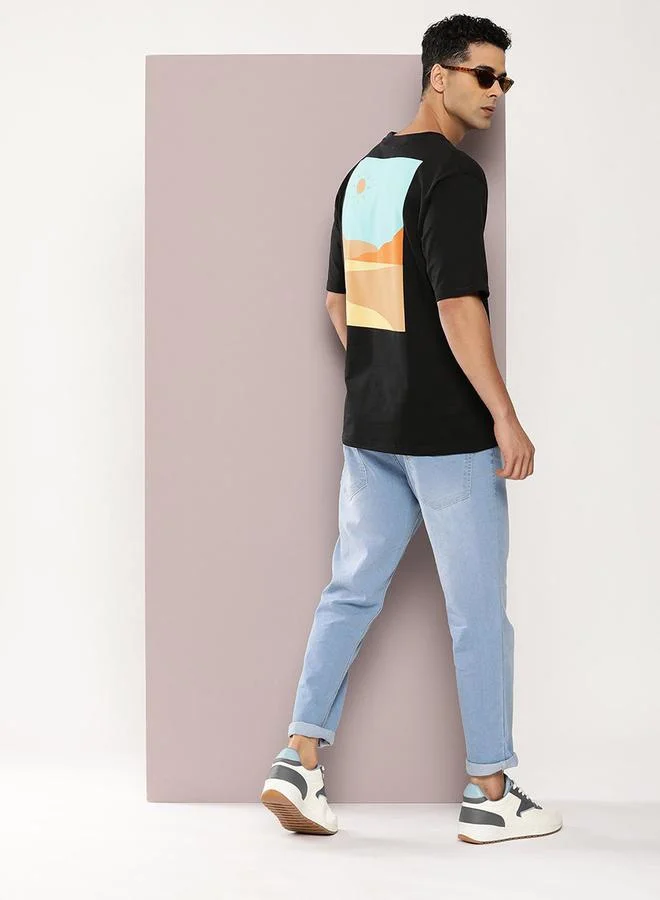 Dillinger Placement Graphic Print Oversized T-Shirt by Styli