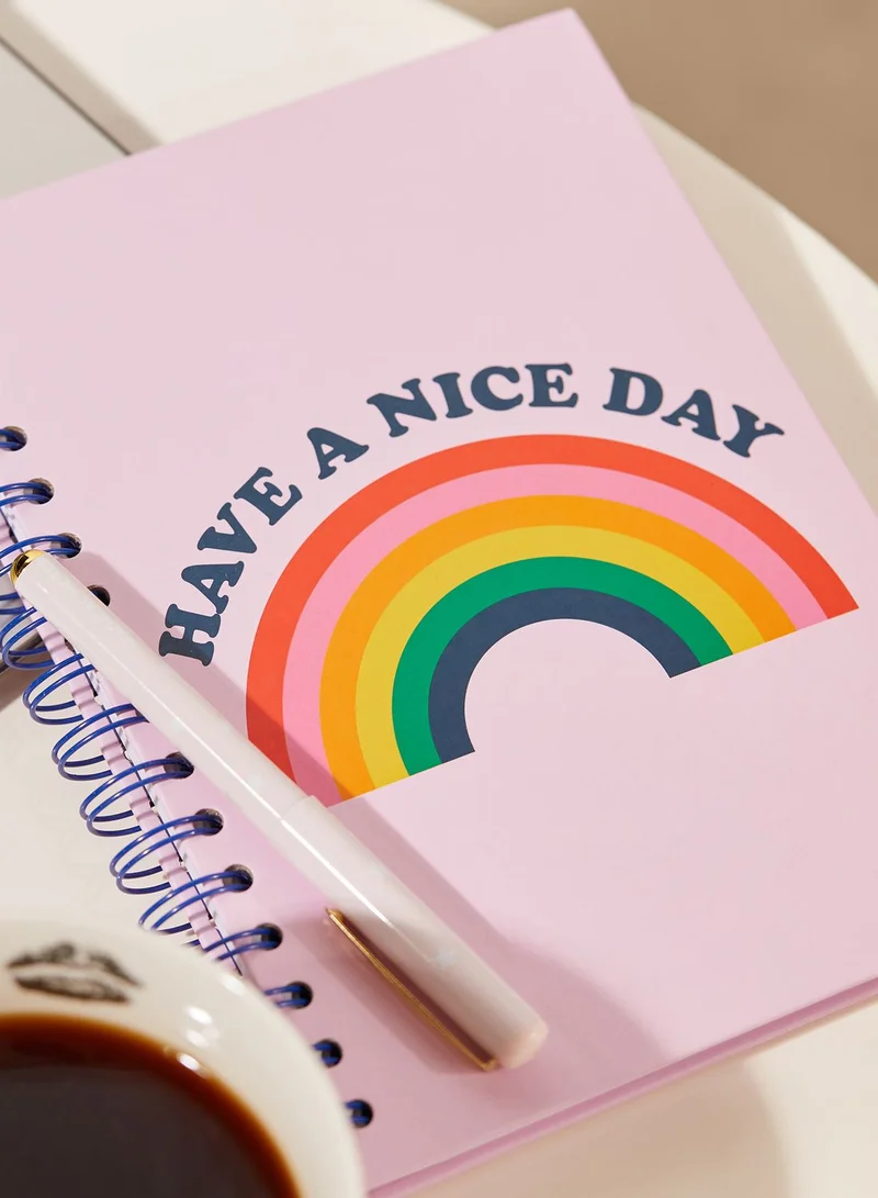 Tri-Coastal Have A Nice Day Rainbow Notebook