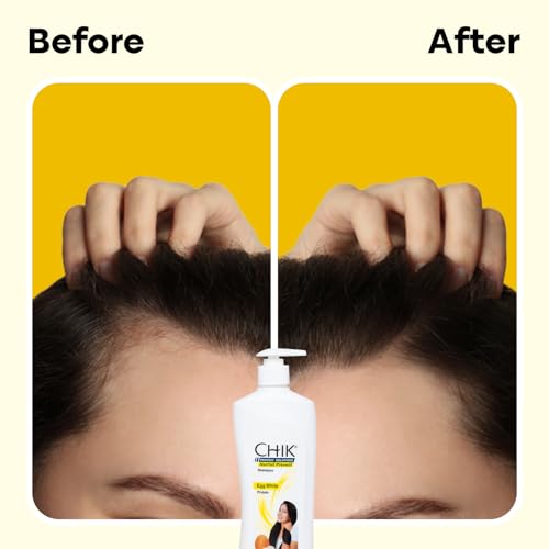 Chik Protein Solution Hairfall Prevent Shampoo, With Goodness Of Egg White, For Thick And Healthier Hair | For Men & Women | 340ml - Image 5