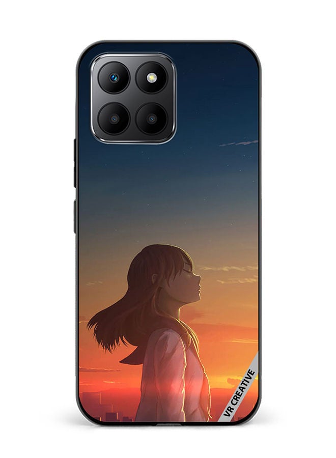 VR CREATIVE Protective Case Cover For Honor 70 Lite Girl1 Design Multicolour - Image 1