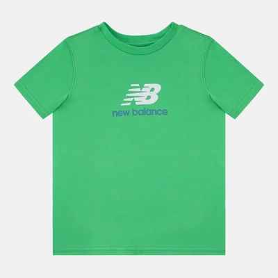 New Balance Kids' Jersey Stacked Logo T-Shirt