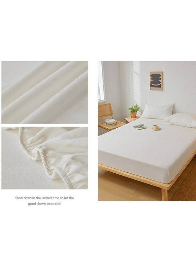 التغطية مجموعة من 3 قطع من واقي المرتبة وغطاء الوسادة، مقاس 150×200 سم، وغطاء وسادة 48×74 سم، وغطاء مرتبة سميك، وواقي مرتبة مقاوم للماء وغطاء سرير قابل للتنفس كبير الحجم وغطاء وسادة - Image 4