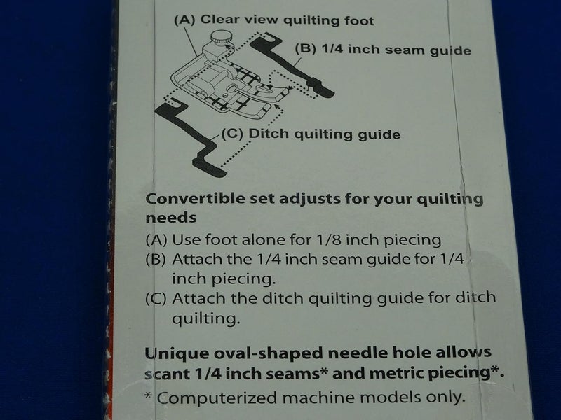 Janome Clear View Quilting Foot and Guide Set - Image 5