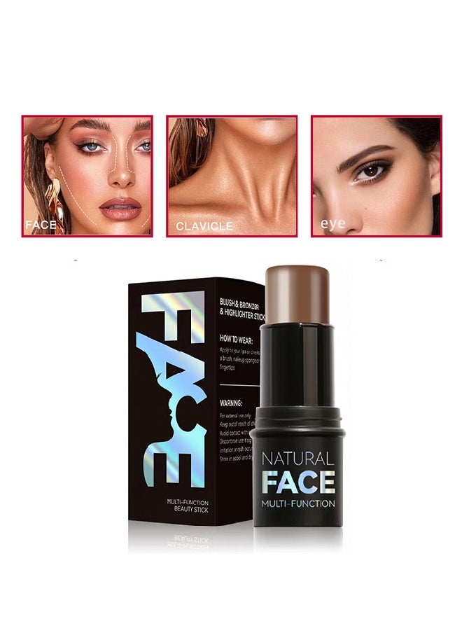 Julystar Face Multi Function Contour Beauty Wand - Lightweight Blendable Cream Bronzer Stick Makeup-#06  - Image 3
