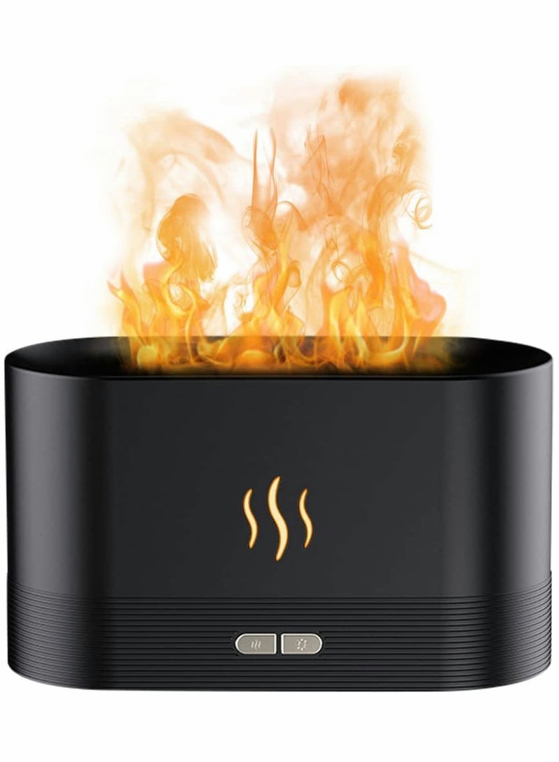SYOSI Flame Air Diffuser 180ML Essential Oil Aromatherapy Humidifier Portable Super Quiet Scent Waterless Auto Shutoff for Yoga Bedroom Living Room Office - Image 1