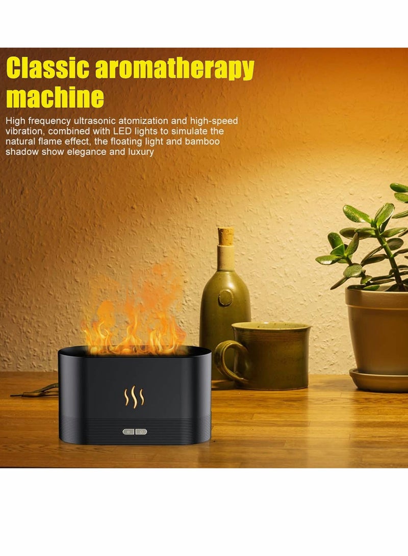 SYOSI Flame Air Diffuser 180ML Essential Oil Aromatherapy Humidifier Portable Super Quiet Scent Waterless Auto Shutoff for Yoga Bedroom Living Room Office - Image 4