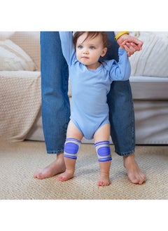 Oblivion Unisex Baby Knee Pads For Crawling And Elbow Safety Protector Stretchable Anti Slip Padded Elastic Soft Cotton Comfortable Knee Cap For Kids ; Learn To Crawl Socks ; Multicolor ; 2 Pair ;  - Image 5