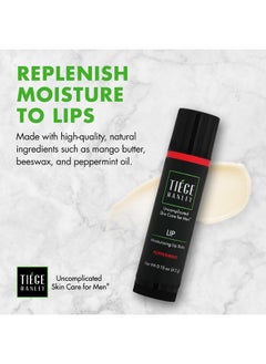 tiege hanley Hydrating Lip Balm, Peppermint - Moisturizing Lip Care Treatment Products For Dry & Cracked Lips - Hidratante De Labios  - Image 3