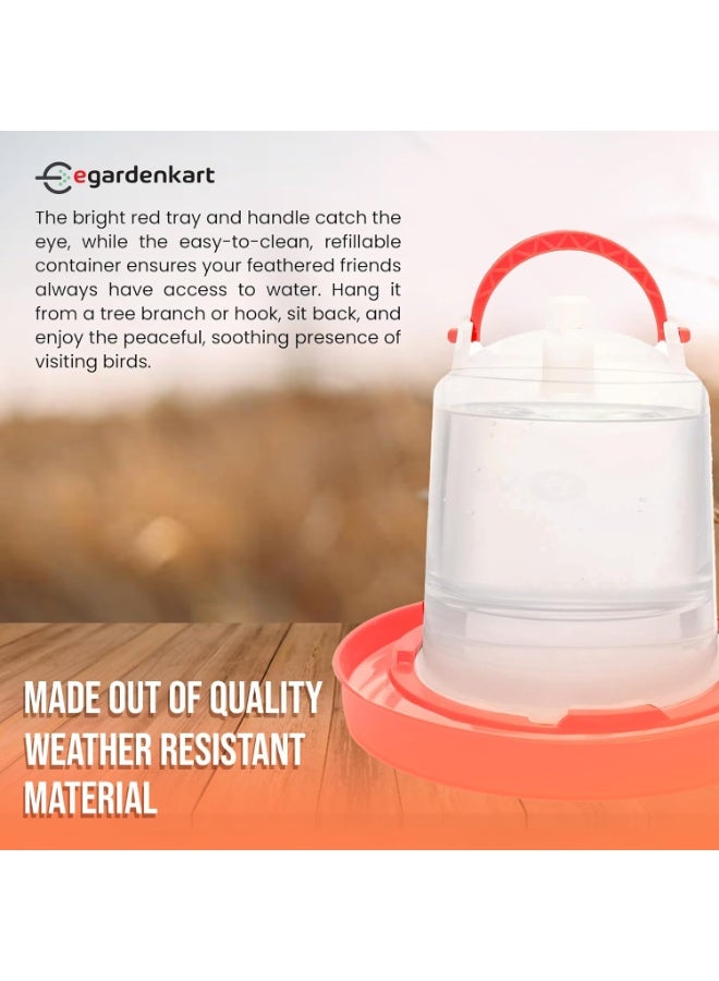 Egardenkart, Bird Water Feeder Outdoor - 750 ML, Bird Feeder Outdoor | Bird Water Dispenser for all Birds and Animals | Birds Water Feeder Outdoor (750 ML) - Image 3
