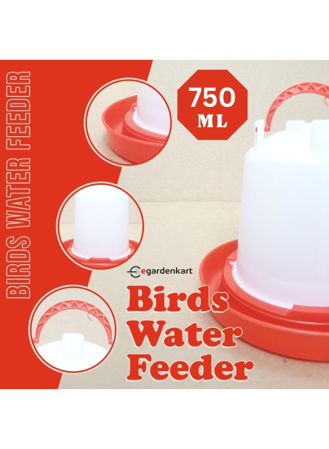 Egardenkart, Bird Water Feeder Outdoor - 750 ML, Bird Feeder Outdoor | Bird Water Dispenser for all Birds and Animals | Birds Water Feeder Outdoor (750 ML) - Image 2