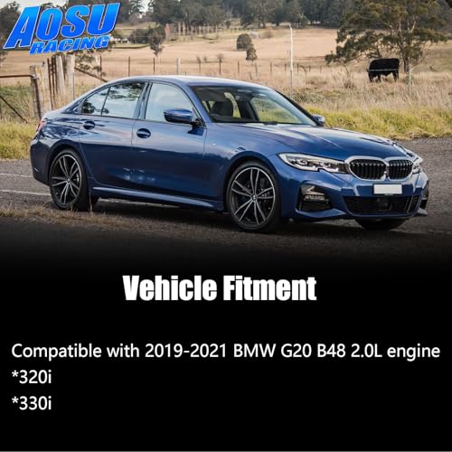 Aosuracing Cold Air Intake Kit with with Heat Shield & Turbo inlet pipe Fit for 2019-2021 BMW G20 B48 320i 330i 2.0L, Increases Horsepower & Torque, More Aggressive and Sporty Induction Sound - Image 2