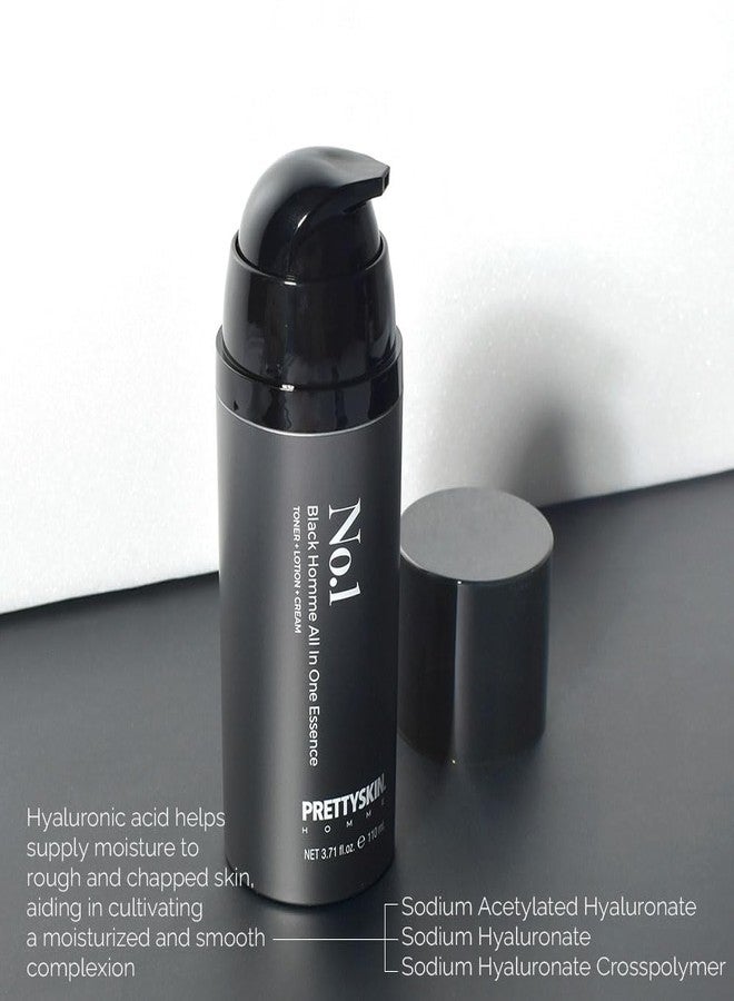 PRETTYSKIN No.1 Black Homme All-in-One Essence for Men – 3.71 fl.oz | Toner+Lotion+Cream in One | Lightweight Face Moisturizer with Hyaluronic Acid & Natural Extracts | Fast-Absorbing Daily Skincare - Image 5