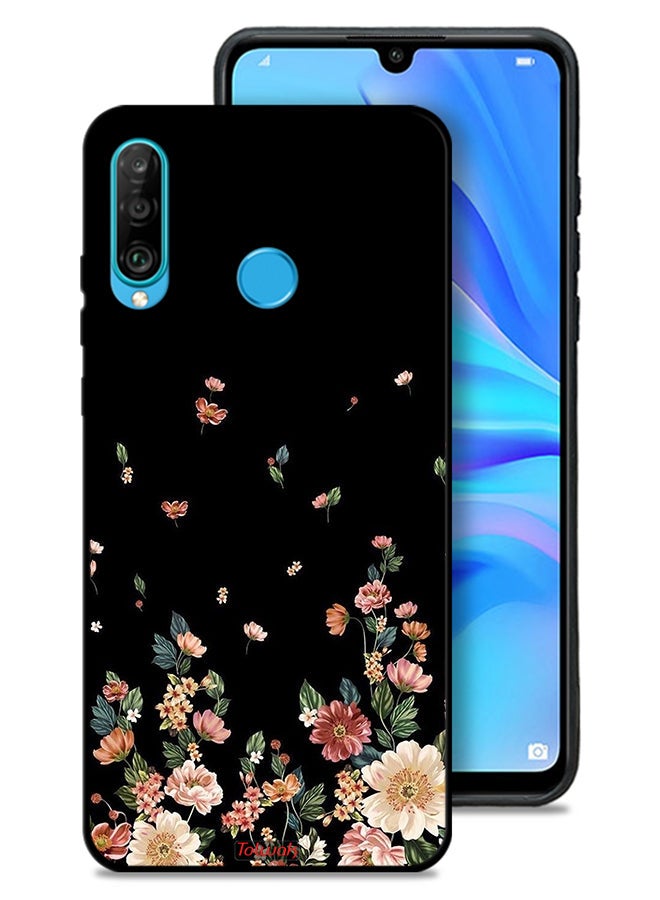 Tolwak Huawei P30 lite Protective Case Cover Small Flowers In Bottom - Image 1
