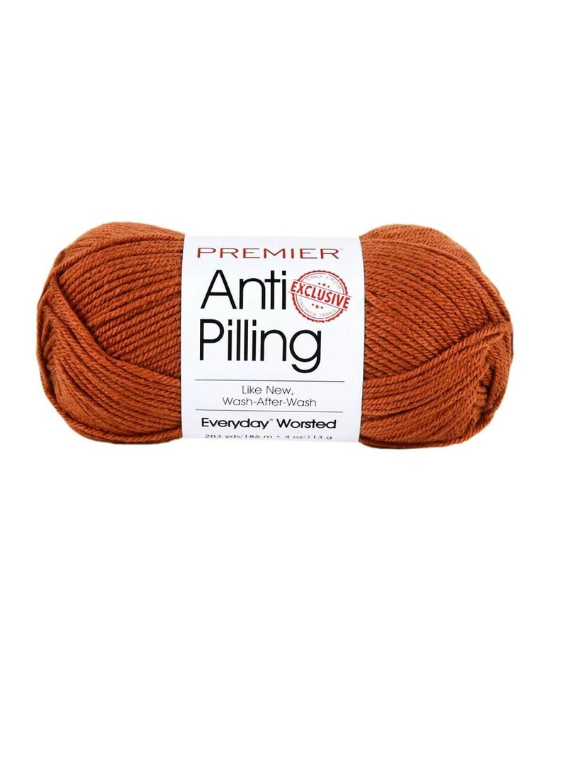 Premier Everyday Worsted Solid Yarn Rust - Image 1