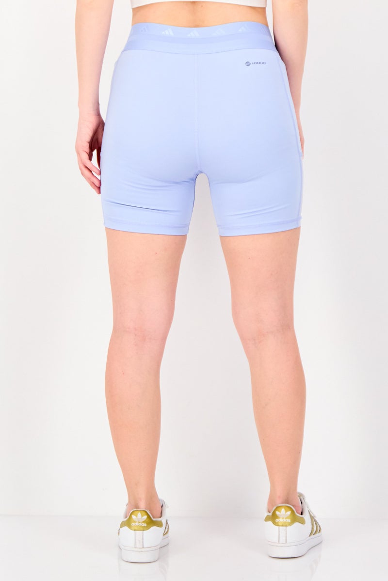 Adidas Women Sportswear Fit 5 Inch Training Shorts, Light Blue - Image 3