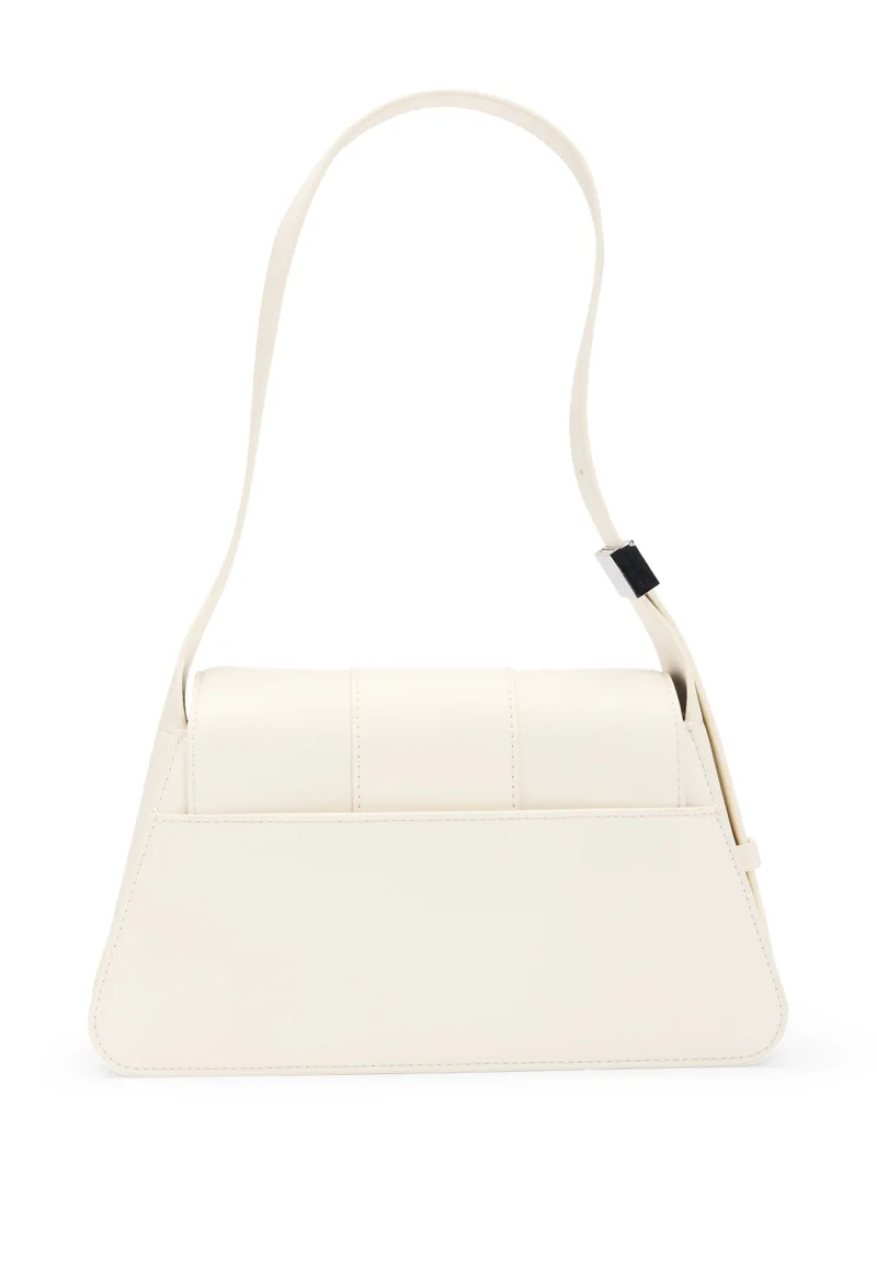 HUGO Faux-leather shoulder bag with logo hardware