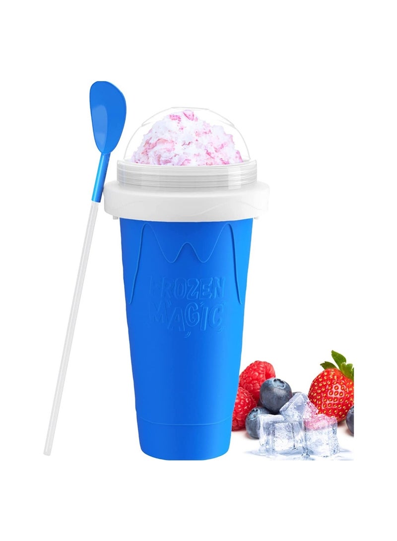ELTRAZONE Slushy Maker Cup, Slushy Maker Ice Frozen Squeeze Cup Cooling Maker Cup Freeze Mug Milkshake Smoothie Mug - Image 1