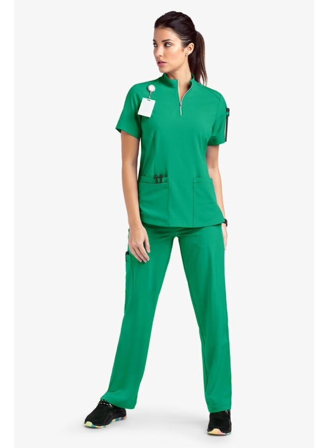 Loquat Womens Medical Scrubs Set Medical Uniform Set Turquoise Green - Image 1
