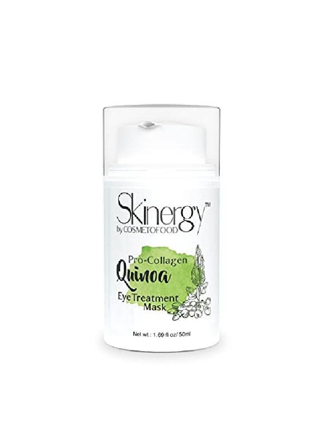 COSMETOFOOD - Skinergy ProCollagen Quinoa Eye Treatment Mask | Under Eye Cream for Puffy Eye Dark Circles Wrinkles & Removal of Fine Lines for Women & Men 50 ML - Image 1