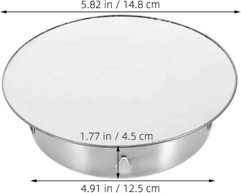 Abaodam Chimney Flue Cover Plate 125mm Stainless Steel Stove Pipe Cap Rainproof Flue Stopper Vent Cover for Wood Burning Furnace Outdoor Use - Image 2