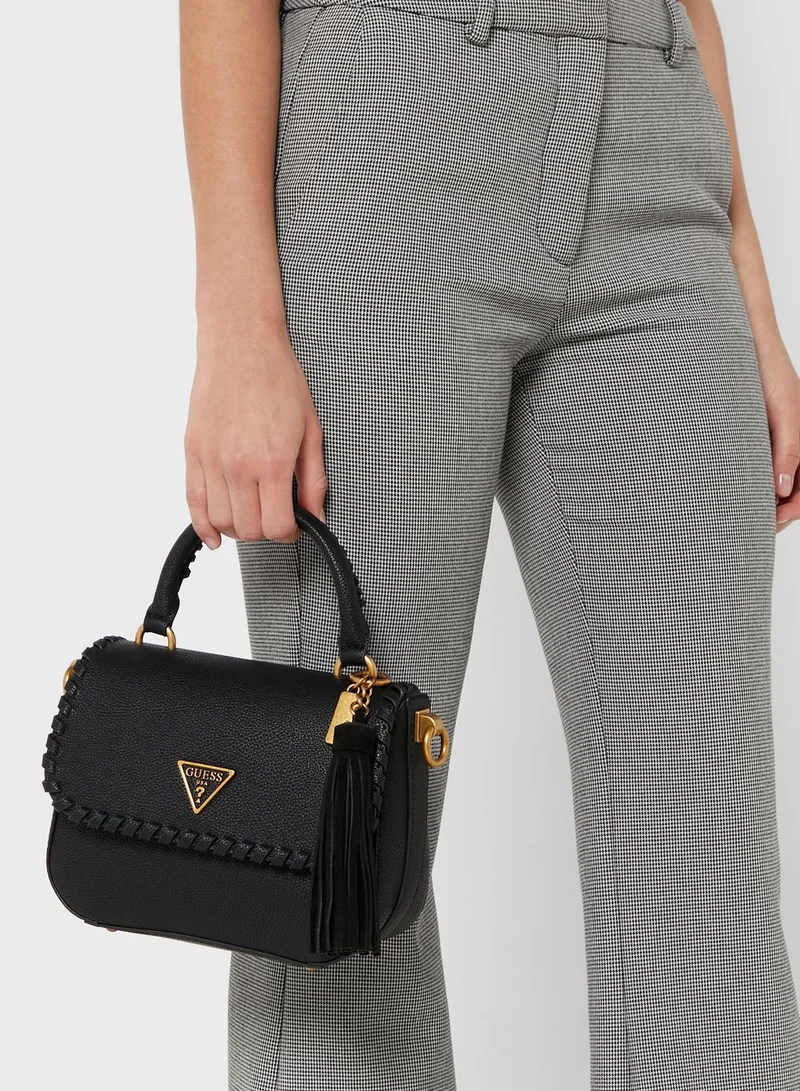 GUESS Kaoma Top Handle Flap Over Satchel