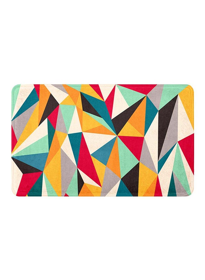 ريزاريز سجادة باب ملونة هندسية ملونة فائقة النعومة مانعة للانزلاق قابلة للغسل، 50 × 80 سم - Image 1