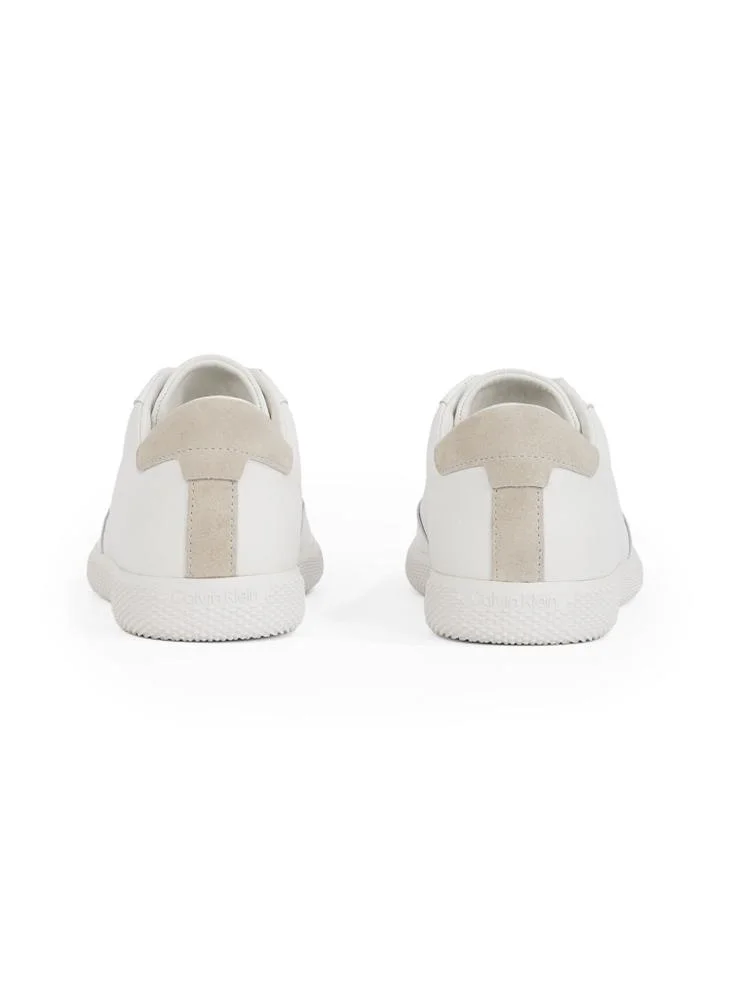 CALVIN KLEIN LOW LACE UP LEATHER TRAINERS